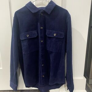 GAP Men's Deep Blue Corduroy Shirt Jacket